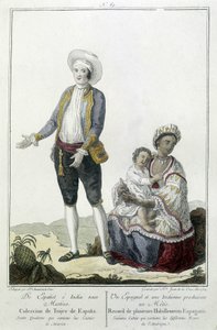 Ein Spanier und ein Indianer bringen einen Métis zur Welt von Unknown artist