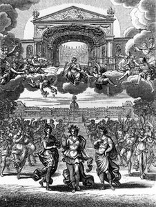 Eine Szene aus Alceste von Jean Baptiste Lully (Giovanni Battista Lulli) (1632-1687).