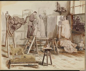 Ein Bildhaueratelier