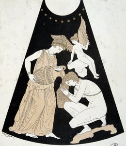 Toilette einer Frau - Faksimile einer griechischen Vase von Unknown artist