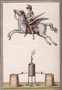 Aerostatische Figur, 6 Fuß 8 Zoll lang, 9 Fuß 6 Zoll hoch, hergestellt von den Enslen-Brüdern