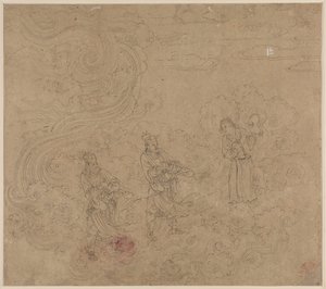 Album mit daoistischen und buddhistischen Themen: Prozession daoistischer Gottheiten: Blatt 17