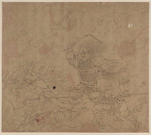 Album der daoistischen und buddhistischen Themen: Suche den Berg: Blatt 42 von Unknown artist
