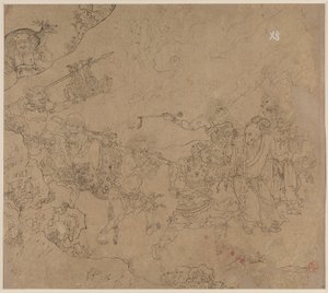 Album der daoistischen und buddhistischen Themen: Suche den Berg: Blatt 45