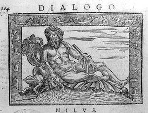 Allegorie des Nils (Stich aus dem 17. Jahrhundert) von Unknown artist