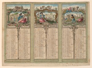 Almanach für 1789 von Unknown artist