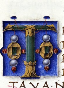Alphabet: miniaturisierter Buchstabe T