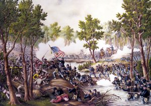 Amerikanischer Bürgerkrieg (1861-1865): Schlacht von Spotsylvania Courthouse (Virginia) 08.-21. Mai von Unknown artist