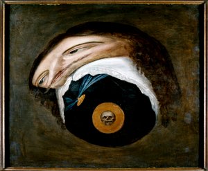 Anamorphes Porträt von Karl I. von Unknown artist