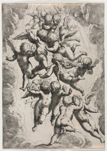 Engel in Herrlichkeit von Unknown artist
