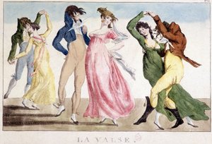 Ball: Der Walzer, n.d., frühes 19. Jahrhundert, Carnavalet von Unknown artist