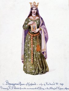 Berengaria von Navarra, Ehefrau von Richard I. von England - Berangere von Navarra - Berengere, Königin von England, Ehefrau von Richard I. 1191. von Unknown artist