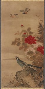 Vögel und Blumen