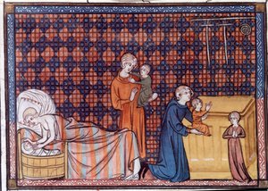 Geburt und Erziehung des Königs von Frankreich Ludwig IX. oder Saint Louis (1214-1270)