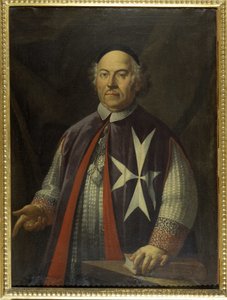 Bischof Giacomo Cannaves (1713-1722), maltesische Kunst von Unknown artist