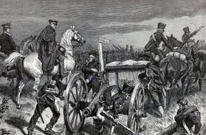 Blüchers Marsch nach Waterloo von Unknown artist
