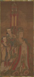Bodhisattva und Begleiter von Unknown artist