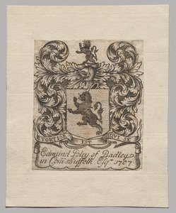 Exlibris: Edmund Poley von Badley von Unknown artist