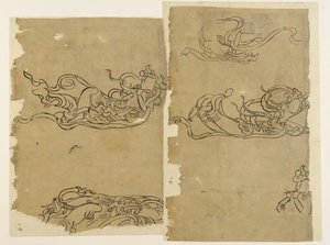 Buddhistischer Engel--Apsaras von Unknown artist