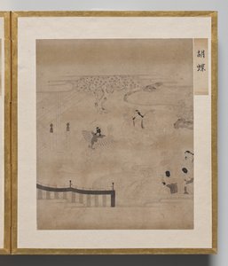 Schmetterlinge aus dem Album der Illustrationen für die Geschichte von Genji von Unknown artist