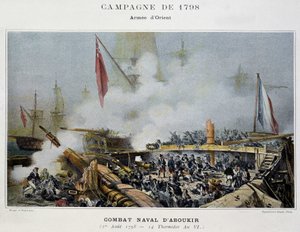 Kampagne (Expedition) von Ägypten (1798-1801): die Schlacht von Aboukir - in "Die Seeschlachten Napoleons"