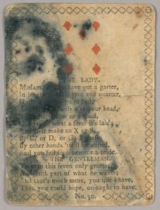 Karte mit Vers von Unknown artist