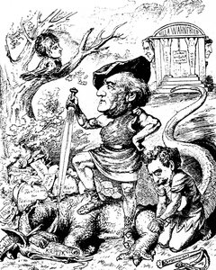 Karikatur von Richard Wagner von Unknown artist