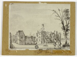 Schloss am Fluss von Unknown artist