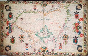 Karte des Schwarzen Meeres, um 1600 (Manuskript) von Unknown artist