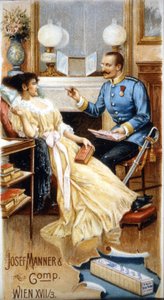Schokoladenwerbung „Josef Manner & Comp., Wien“