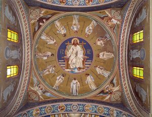 Christus Pantokrator mit den Aposteln