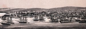 Christiania, Dänemark: Blick auf die Stadt (Gesamtansicht) von Unknown artist