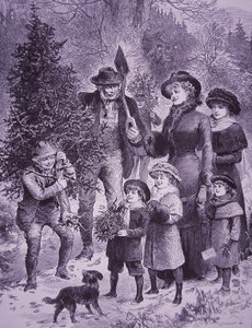 Weihnachtsbaumverkäufer (Stich)