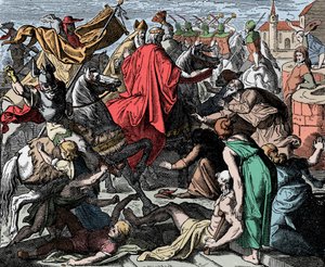 Konrad I. der Jüngere auf dem Weg zur Krönung