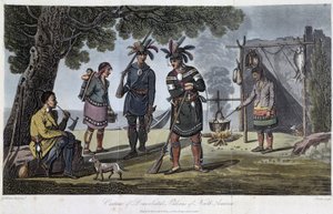 Kostüme der sesshaften Indianer Nordamerikas, von Heriot, George (1766-1844) von Unknown artist