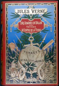 Cover „Fünf Wochen im Ballon - Reise zum Mittelpunkt der Erde“ von Jules Verne, Hrsg. Hetzel
