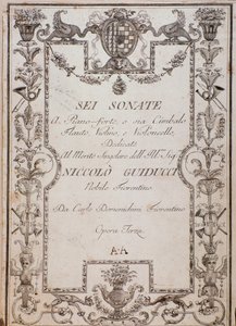 Cover von Sechs Sonaten, Op. 3 von Carlo Domenighini
