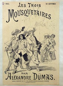 Titelblatt einer Ausgabe des 19. Jahrhunderts von „Die drei Musketiere“ von Alexandre Dumas (1802-1870)