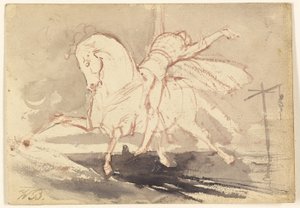 Tod auf einem weißen Pferd von Unknown artist