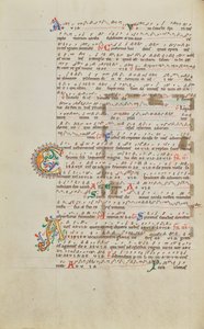 Dekorierte Initiale C; Dekorierte Initiale A von Unknown artist
