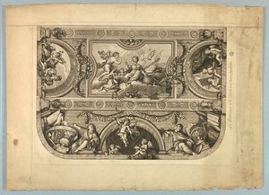 Dekorationen von Lebrun und Mignard im Schloss von Versailles