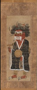 Dämon, der den Namen des Buddha intoniert (Oni no nenbutsu) von Unknown artist