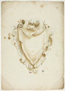 Entwurf für Wappenschild mit Kugel von Unknown artist