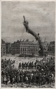 Zerstörung der Vendôme-Säule während der Kommune