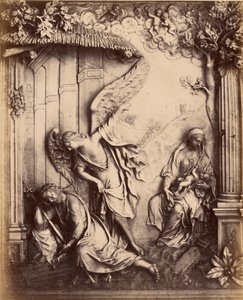 Detail eines Reliefs