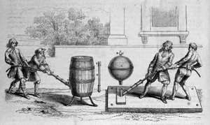 Verschiedene Experimente von Otto von Guericke (Otto de Guericke)