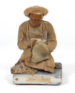 Dirzee oder Schneider, Terrakottafigur, Indien, ca. 1880 von Unknown artist
