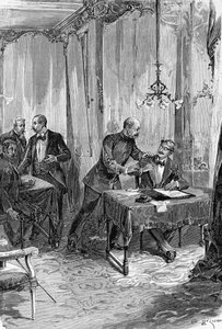 Dreyfus-Affäre. Verhaftung von Hauptmann Alfred Dreyfus am 15.10.1894 nach Diktat