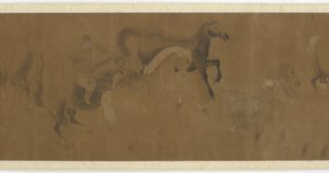 Acht Pferde und ein Stallknecht von Unknown artist