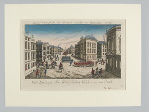 Einzug der königlichen Truppen in New York von Unknown artist